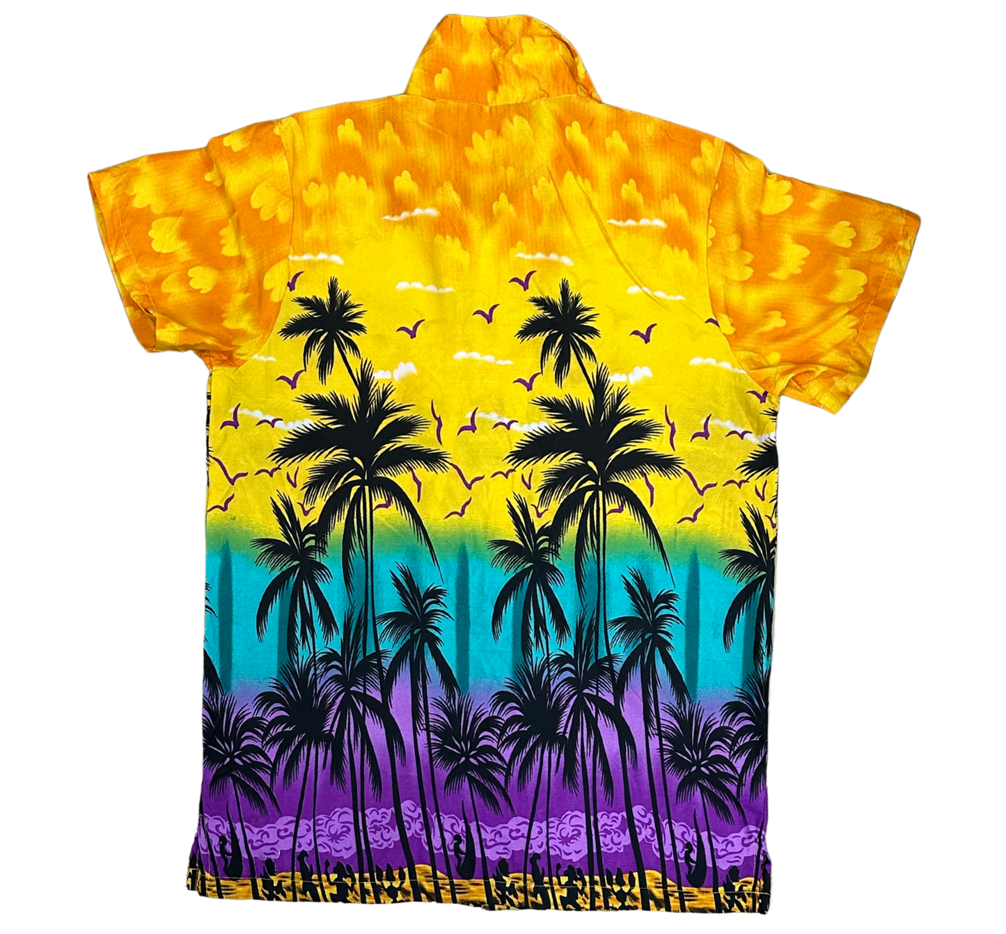 V-01 Small Hawaiian Palms Sunset Shirt