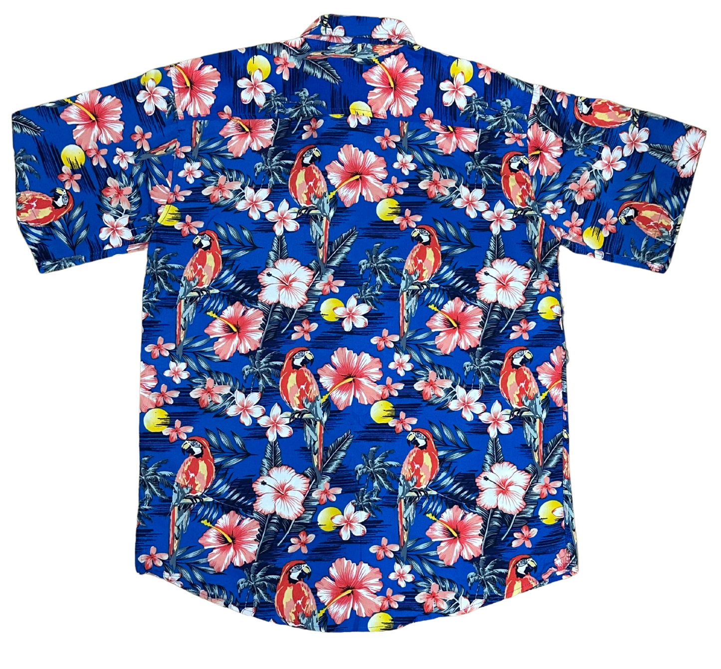 V-02 Medium Hawaiian Blue Floral Shirt