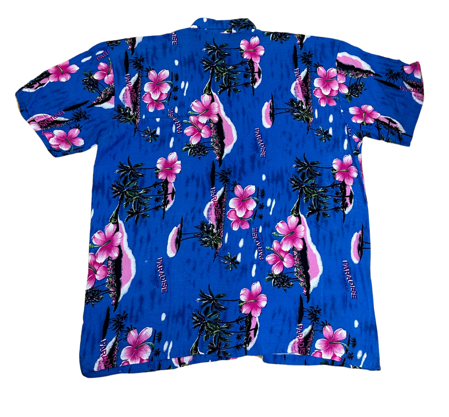 V-04 X Large Hawaiian Blue Floral Shirt