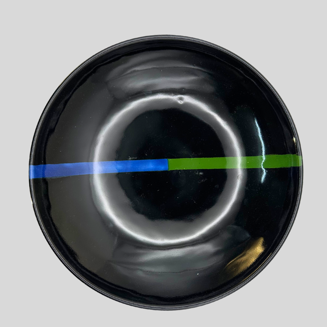 Stripe Blue/Green Side Bowl
