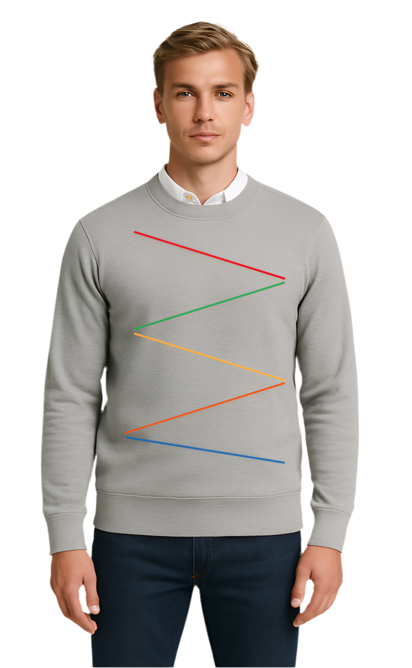 Slide Heather Gray Sweatshirt