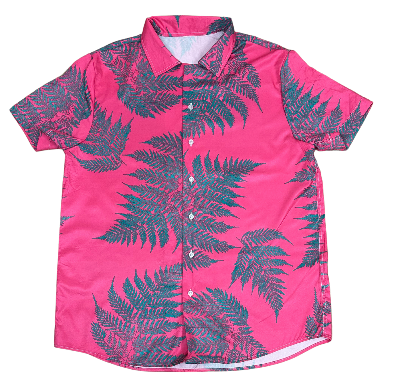 V-01 Small Hawaiian Pink Floral Shirt