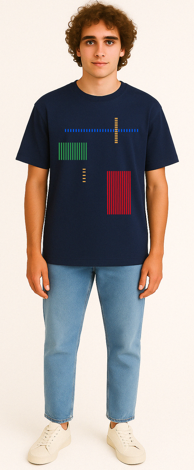 Tracks French Navy T-Shirt