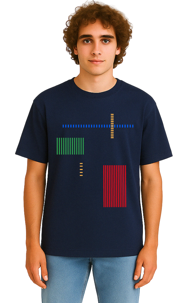 Tracks French Navy T-Shirt