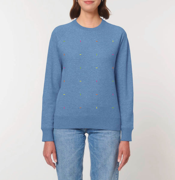 Fluoro Heather Blue Sweatshirt
