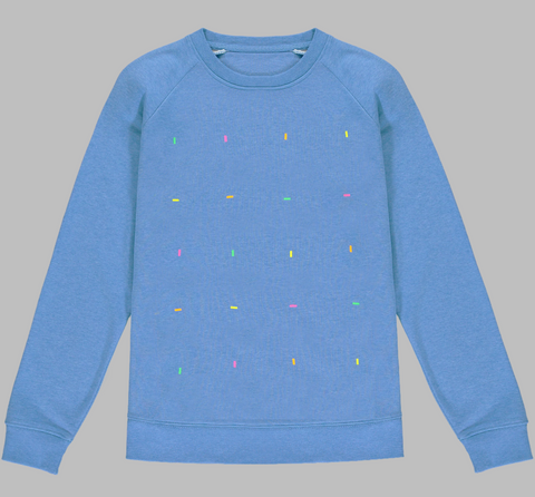 Fluoro Heather Blue Sweatshirt