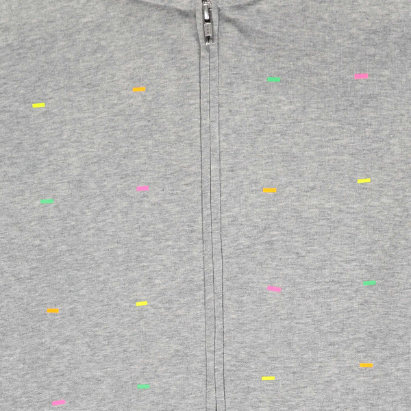 Fluoro Heather Gray Zip Hoodie