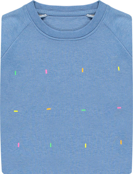 Fluoro Heather Blue Sweatshirt