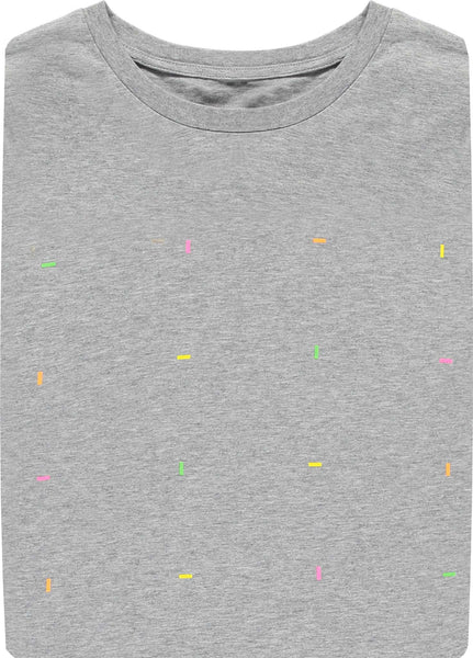 Blocks Long Sleeved Heather Gray T-Shirt