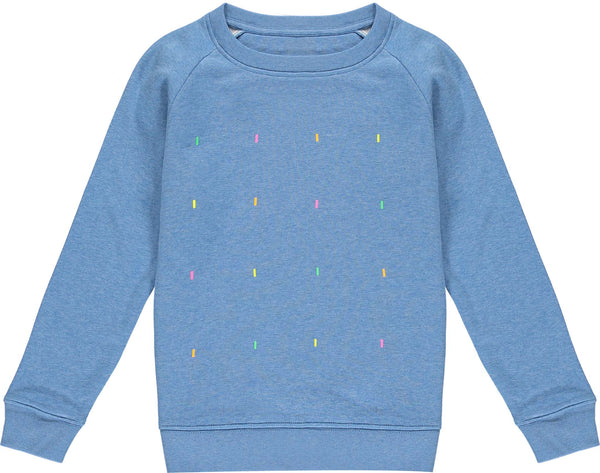 Kids Fluoro Heather Blue