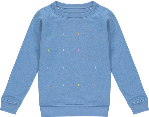 Kids Fluoro Heather Blue