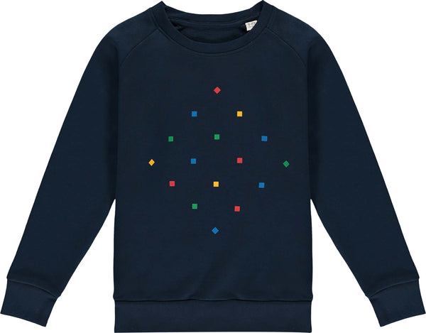 Kids Particles Navy Sweatshirt