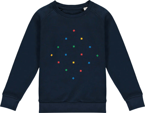 Kids Particles Navy Sweatshirt