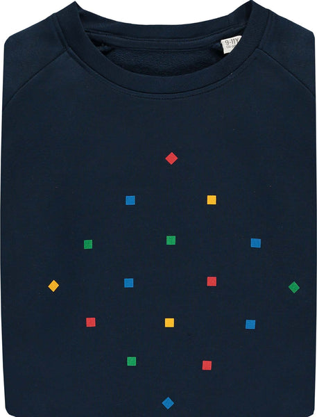 Kids Particles Navy Sweatshirt