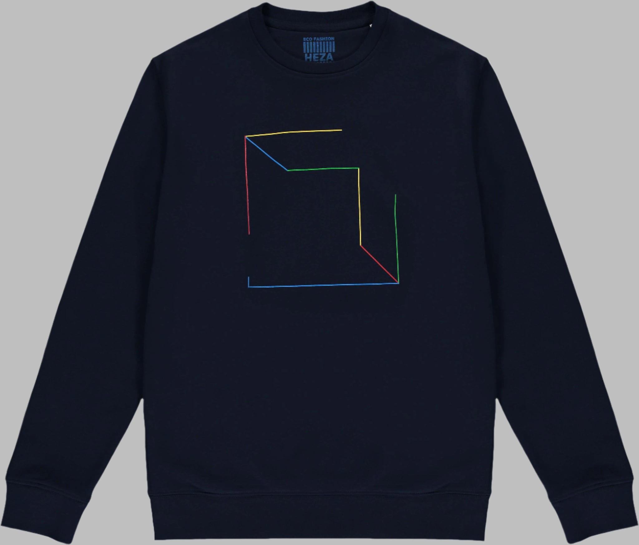 Cubed French Navy Sweatshirt
