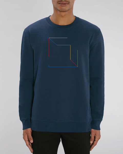 Cubed French Navy Sweatshirt