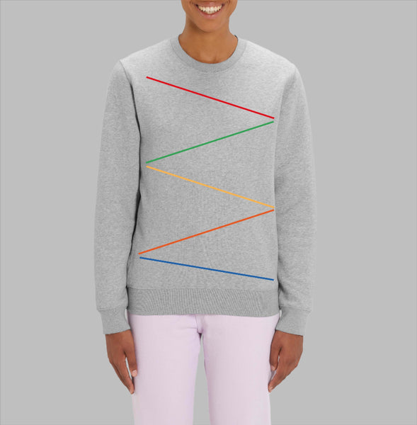 Slide Heather Gray Sweatshirt