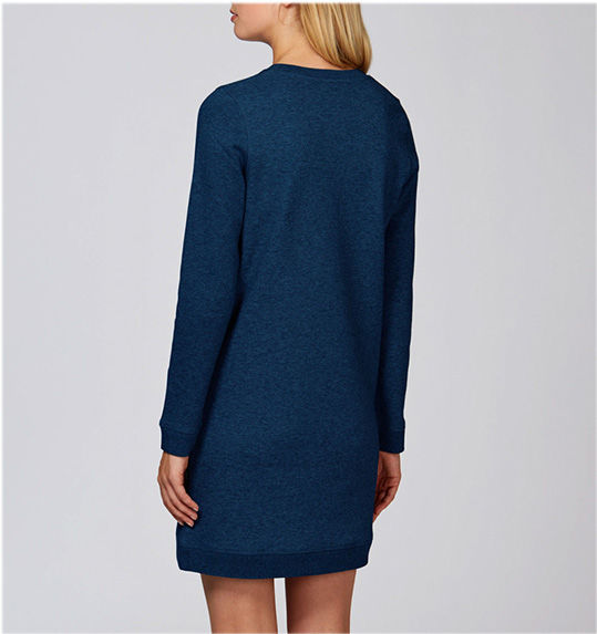 Rubiks Black Heather Blue Crew Neck Dress